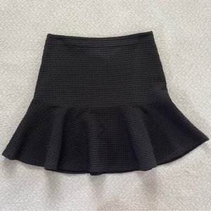 Comptoir des Cotonniers Black Gridline Skirt